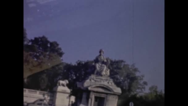 Paříž Francie 1955 Pohled Paříž Letech — Stock video