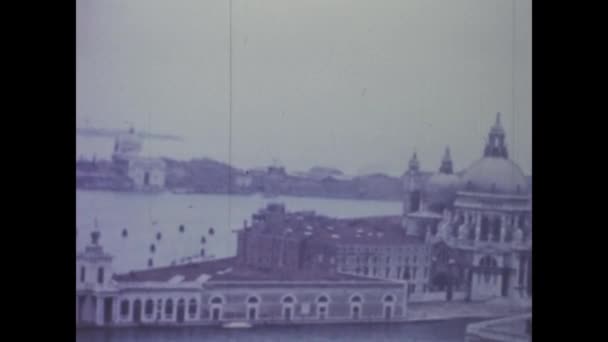 Venice Italy May 1955 Venice Aerial View 50S — Stock Video