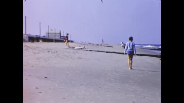 Chatham Stany Zjednoczone Czerwiec 1958 Chatham Beach View Scene 50S — Wideo stockowe