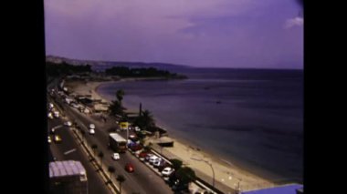 Messina, İtalya Haziran 1975: Messina şehir manzarası 70 'lerde