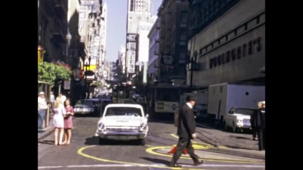 San Francisco Stany Zjednoczone Może 1974 San Francisco Widok Sceny — Wideo stockowe