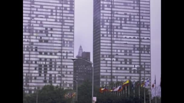 Nova Iorque Estados Unidos Maio 1974 Nova Iorque Vista Década — Vídeo de Stock