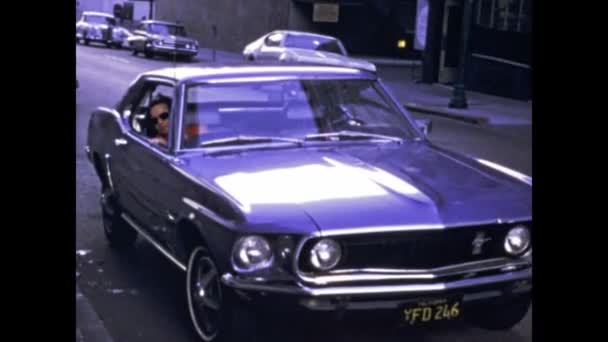 San Francisco United States May 1974 70S Ford Mustang Scene — 비디오