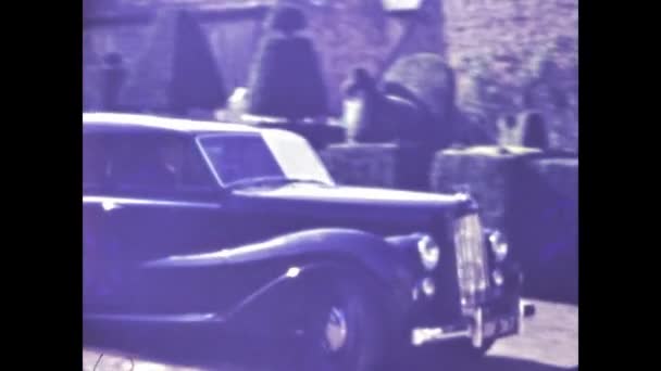 Washington United States May 1946 Weddings Get Car 40S Scene — Stock Video