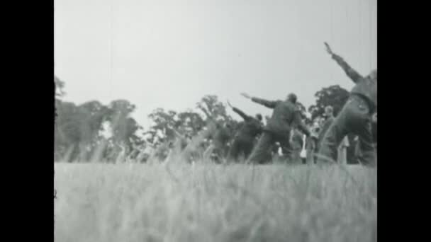 1943年 昭和18年 第二次世界大戦中の兵士40歳 — ストック動画