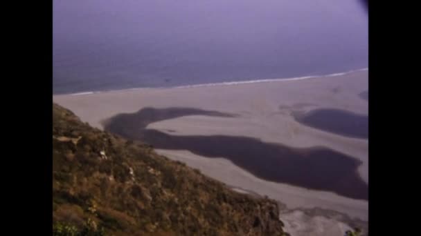 Tindari Italy June 1975 Sicilian Coast View Scene 70S — Video