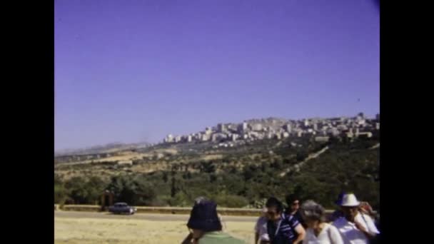 Agrigento Włochy Czerwiec 1975 Dolina Świątyń Agrigento Widok Latach Tych — Wideo stockowe