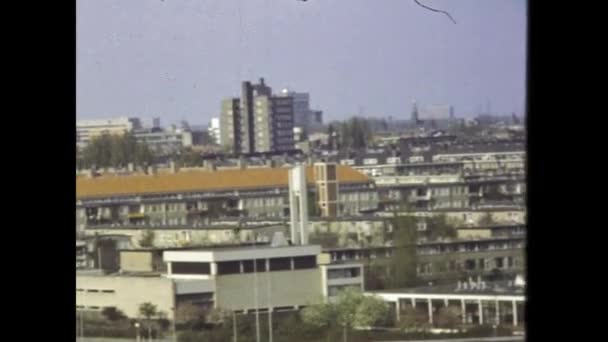 Amsterdam Juni 1980 Stadsgezicht Amsterdamse Tachtiger Jaren — Stockvideo