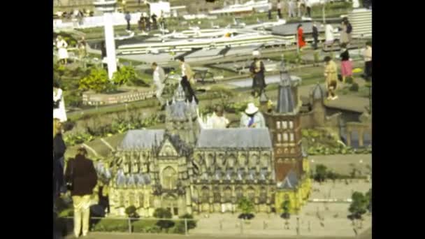 Aia Nederländerna Juni 1980 Madurodam Park Holland Miniatyrscen Talet — Stockvideo