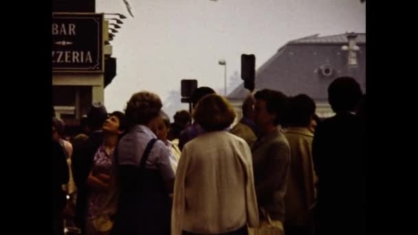 Nice France June 1980 Гарна Сцена Краєвиду Міста — стокове відео