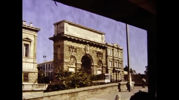 Авиньон Франция Июнь 1980 Авиньонская Сцена Видом Город Годы — стоковое видео