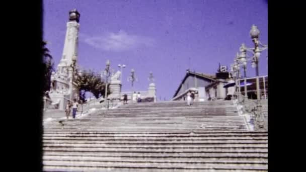 Μασσαλία Γαλλία Ιούνιος 1980 Θέα Στην Πόλη Της Μασσαλίας Στα — Αρχείο Βίντεο
