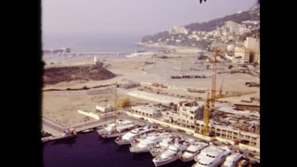 1980年6月 法国马赛 80年代马赛的城市景观 — 图库视频影像
