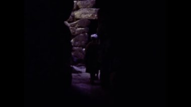 Chia, İtalya Haziran 1981: Sardunya görünümünde Tophet arkeoloji sahası 80 'lerde