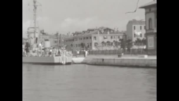 Venedik Talya Ağustos 1952 Venedik Şehir Manzarası Yıllarda — Stok video