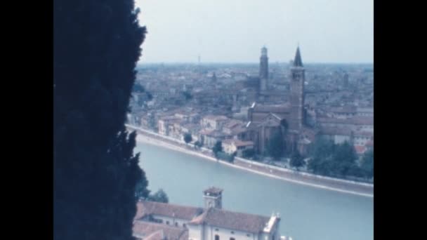 Adria Włochy Czerwiec 1983 Scena Widokowa Miasta Adria Latach Tych — Wideo stockowe