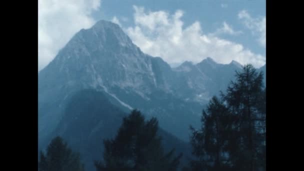 Val Non Italy June 1983 Val Non Landscape Dolomites 80S — Wideo stockowe