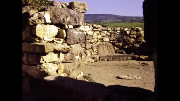 Chia Italië Juni 1981 Tophet Archeologische Site Sardinië Jaren — Stockvideo
