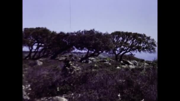 1981年6月イタリア サルデーニャ島のトフェト遺跡80年代に見る — ストック動画