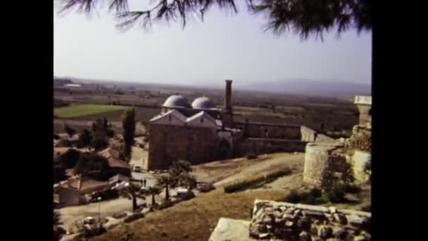 トルコ スミルン1985年6月 80年代にトルコの様々な考古学遺跡の風呂 — ストック動画