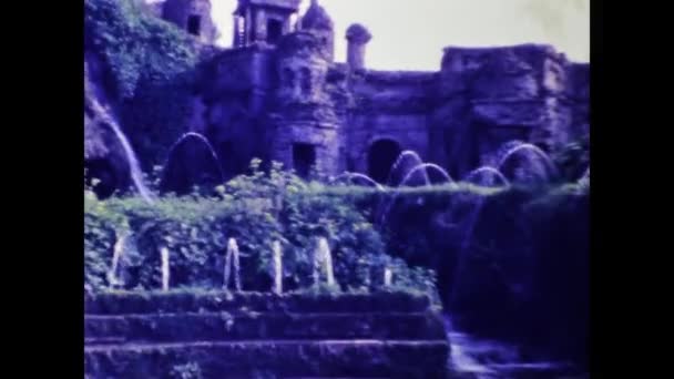 Rom Italien April 1984 Tivoli Utsiktsscen Talet — Stockvideo