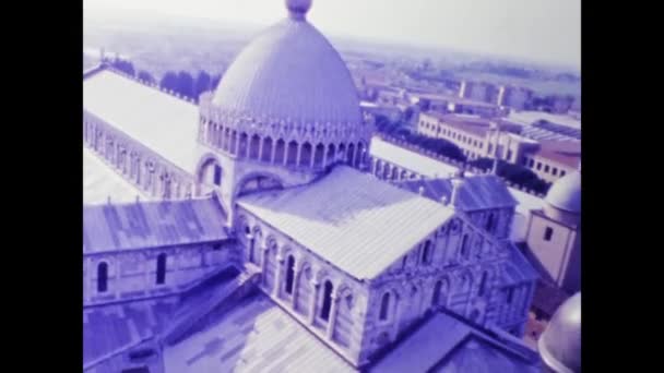 1984年4月 意大利比萨 80年代的比萨城市风景 — 图库视频影像
