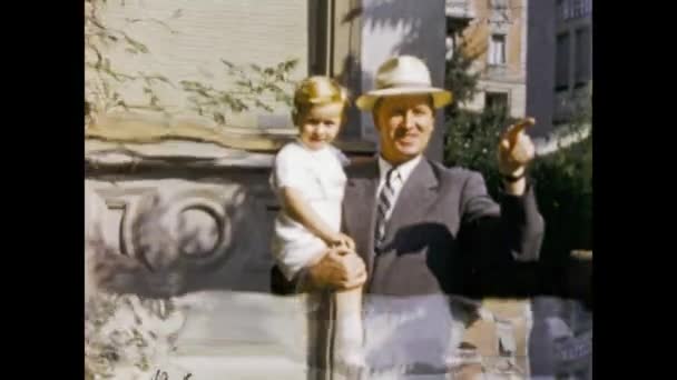 Berlijn Duitsland Juni 1955 Kinderen 8Mm Familie Herinneringen Scene Jaren — Stockvideo