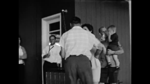 San Diego Usa Maj 1955 Gamle Minder Folk Danser Hjemme – Stock-video