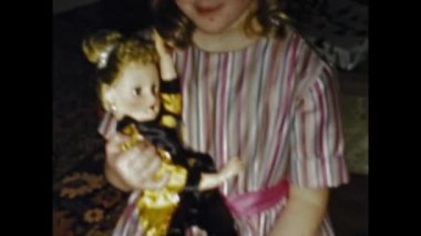 San Diego, ABD Mayıs 1947: 40 'lı yıllarda aile Noel' i evi anları