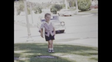 San Diego, ABD Mayıs 1947: 40 'lı yıllarda çocuklar amerikan aile anıları