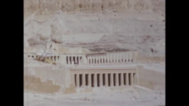 Kahire, Mısır Mayıs 1947: 40 'lı yıllarda Hatshepsut Tapınağı