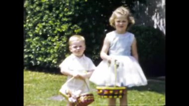 San Diego, ABD Haziran 1947: 40 'lı yıllardaki çocuk aile anıları