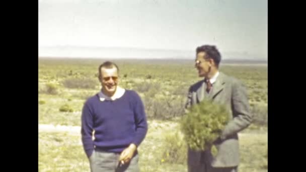White Sands National Park United States June 1947 Family Travel — Vídeos de Stock