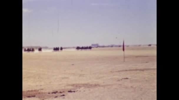 美国阿尔布克尔克 1947年6月 40年代美国陆军骑兵营 — 图库视频影像