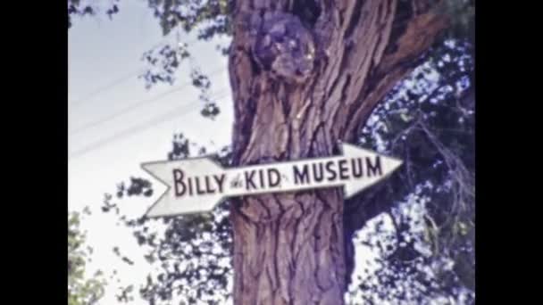 Fort Sumner Ηνωμένες Πολιτείες Ιούνιος 1947 Billy Kid Museum Στη — Αρχείο Βίντεο