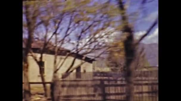Альбукерке Сша Июнь 1947 Года Прогулка Новому Штату Мексики Сцене — стоковое видео