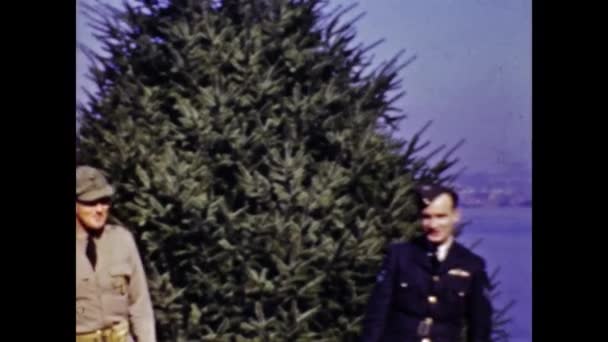 美国阿尔伯克尔克 1947年6月 美国海军司令 — 图库视频影像