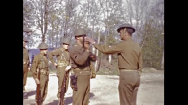 Albuquerque United States June 1947 American Military Training Camp 40S — Vídeos de Stock