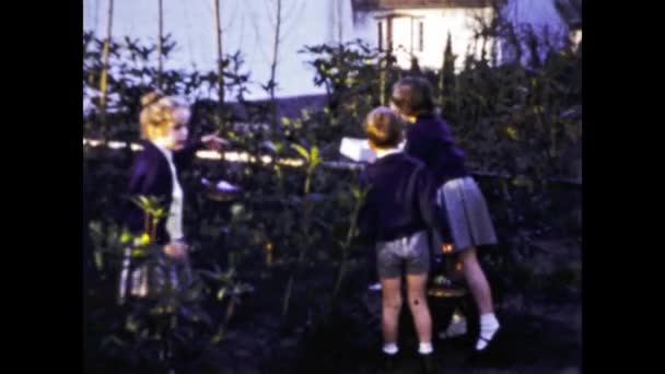 比利时布鲁塞尔1960年6月 8毫米电影 家庭记忆 60年代的场景 — 图库视频影像