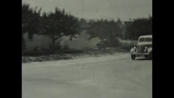 San Diego United States May 1947 American Van Road 40S — Vídeos de Stock