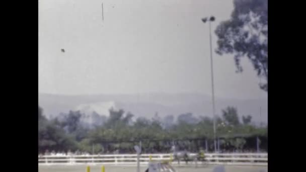 San Diego Usa Mai 1947 Pferderennen Auf Dem Hippodrom Der — Stockvideo