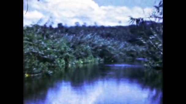 Miami United States May 1947 Sailing Swamp Florida 40S Scene — Vídeos de Stock