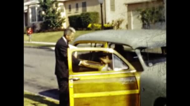San Diego Estados Unidos Junho 1947 Pessoas Americanas 8Mm Família — Vídeo de Stock