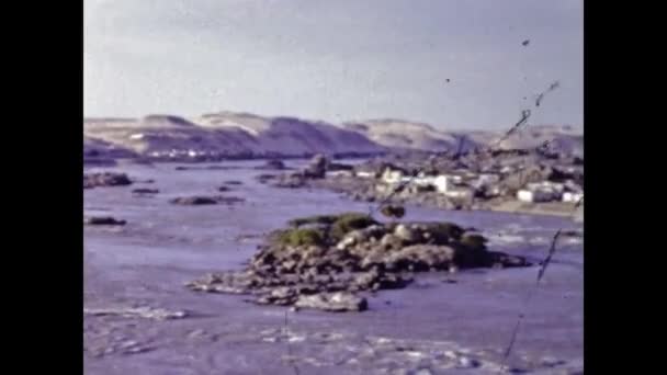 San Diego June 1947 Water Flowing River Scene 40S — Vídeo de stock