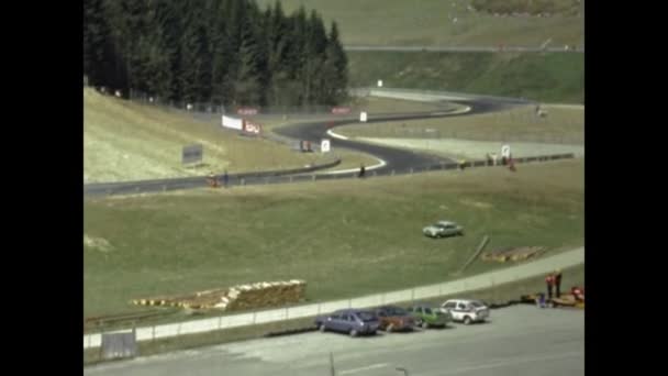 Berlín Německo Červen 1976 Závodní Scéna Formule Letech — Stock video