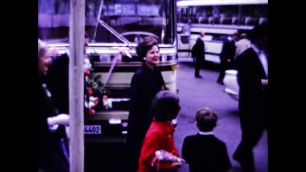 Ζυρίχη Ελβετία Μάιος 1974 Σκηνή Γάμου Στη Δεκαετία Του — Αρχείο Βίντεο