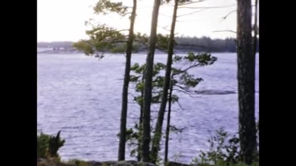 Toronto Kanada Ağustos 1963 Kanada Göl Manzaralı Yıllar — Stok video