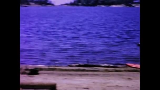 Toronto Kanada August 1963 Szene Aus Dem Kanadischen Teich Den — Stockvideo