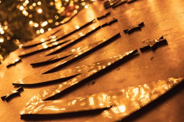 Christmas tree in Venice detail scene