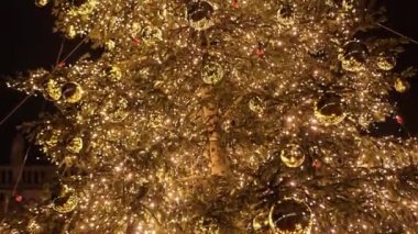 Christmas tree in Venice detail scene